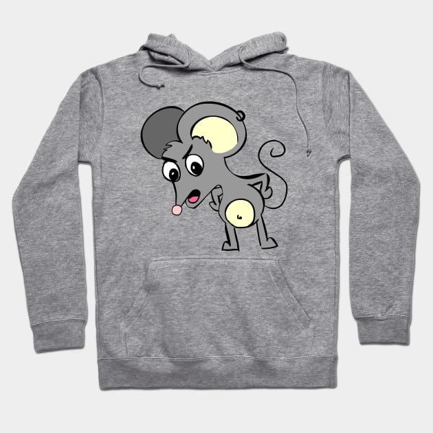 Screaming mouse Hoodie by Namarqueza